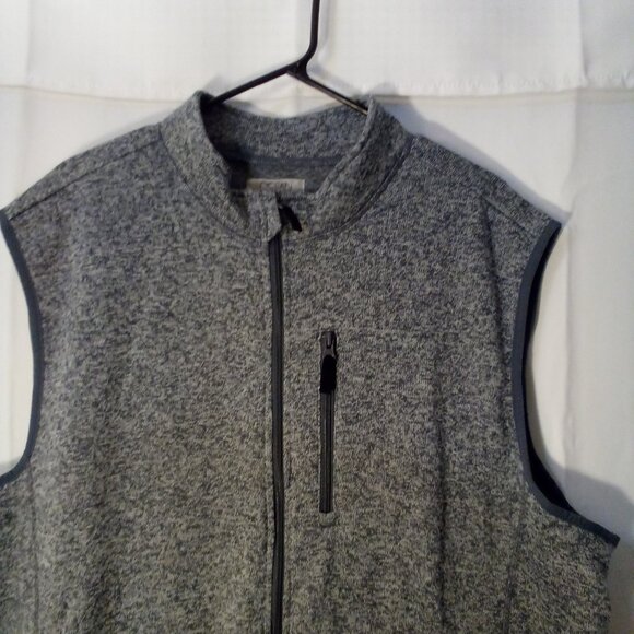 Ocean Coast Vest Jacket Men XXL Sleeveless Full Zip Pockets Gray - Picture 3 of 14